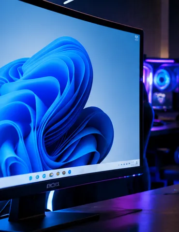 Monitori i një stacioni pune në kafe
